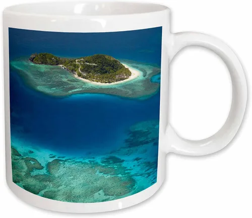 Vista 11 de 3dRose Danita Delimont – Fiji – matamanoa Isla, Arrecife de Coral, Mamanuca Islands, Fiji – oc01 dwa0165 – David Muro – Tazas, Negro/Blanco