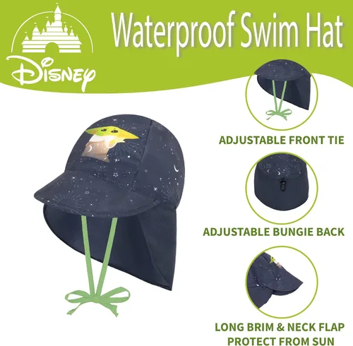 Vista 4 de Disney Sombrero de natación para niños pequeños, sombrero de sol para niños pequeños para verano con los favoritos de Disney, sombrero de sol