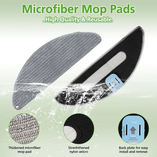 Vista 4 de Piezas de repuesto para iRobot Roomba Combo i5, i5+, j5, j5+ robot aspirador, kit de accesorios: cepillos de goma dobles multisuperficie + 4 filtros