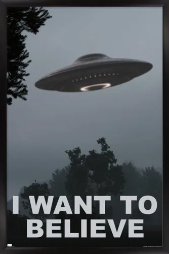 Vista 8 de Trends International Póster de pared con texto en inglés "I Want To Believe