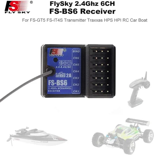 Vista 8 de Flysky FS BS6 Receptor 2.4Ghz 6CH para Flysky FS-GT5 FS-IT4S FS-i6 FS-i6X Transmisor RC Coche Barco (1PCS)