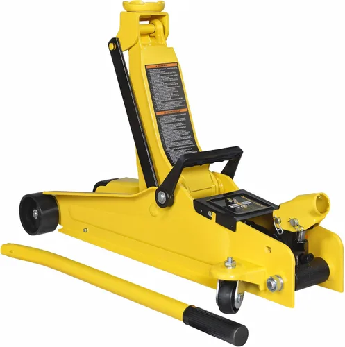 Vista 8 de YELLOW JACKET - Gato de piso de aluminio completo de 3 toneladas, ultra ligero, de bajo perfil, hidráulico, para auto de carreras con bombas duales