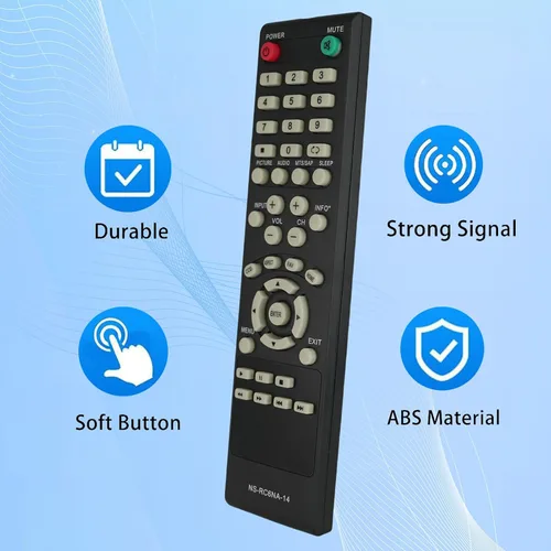 Vista 3 de Mando a Distancia de Repuesto Compatible con Insignia TV NS-24E40SNA14 NS-32D20SNA14 24" LED Televisión