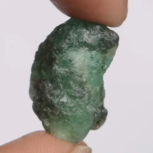 Vista 3 de Piedra preciosa suelta de fucsita esmeralda en bruto natural, con certificación EGL de 25.50 qt, piedra preciosa de fucsita verde bruto, Gema
