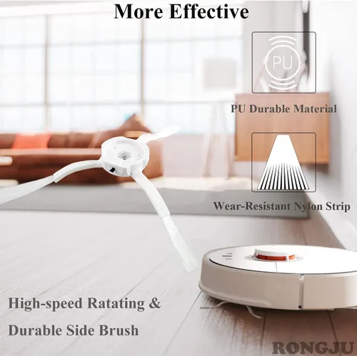 Vista 3 de Kit de accesorios compatible con Roborock S4 S5 S6 E4 E20 E25 E35 S50 Xiaomi Mi Mijia aspiradora robótica, paquete de 22 piezas de repuesto, 2