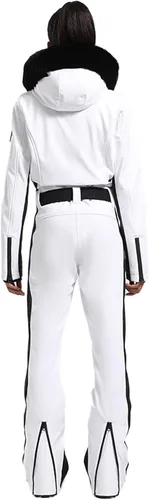 Vista 100 de GSOU SNOW Traje de esquí para mujer, traje de nieve de una pieza, para snowboard, delgado, aislante, impermeable, resistente al viento