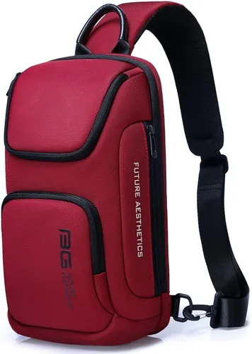 Vista 8 de BANGE Sling Bag, Waterproof Men's Chest Bag Shoulder bags Crossbody Sling Backpack for Men