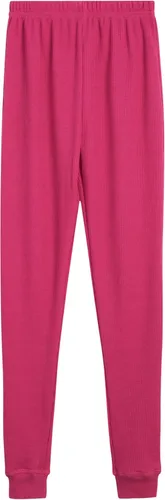 Vista 6 de Rene Rofe Conjunto de ropa interior térmica para niñas, 4 piezas, camisa térmica de manga larga y pantalones térmicos largos Fucsia/Azul marino