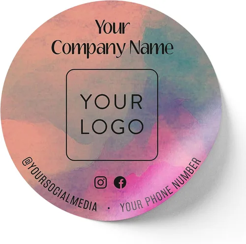 Vista 72 de Calcomanías de vinilo personalizadas con tu imagen, texto, diseño y logotipo. Etiquetas comerciales personalizadas impermeables para embalaje
