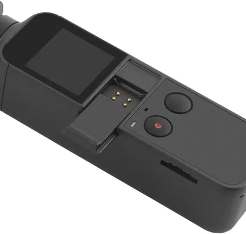 Vista 4 de Tapa De Interfaz De Datos Para DJI OSMO Pocket Gimbal, Cámara ABS Puerto Cubierta De Puerta Lateral Protección Impermeable - Negro
