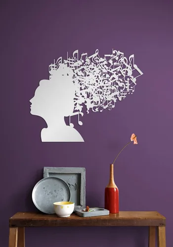 Vista 4 de Adma Wall Art Música personalizada de metal y decoración, regalo de notas personalizadas, regalo para músicos, maestros, decoración del hogar, Mujer