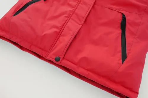 Vista 7 de Spmor Chaqueta de esquí impermeable con capucha para mujer, abrigo de snowboard cálido para invierno