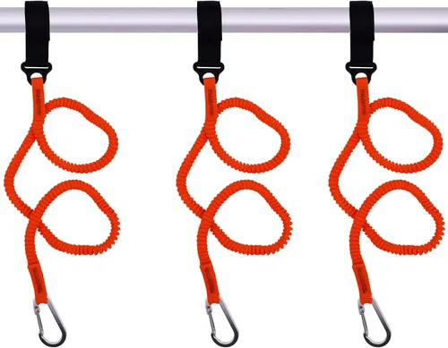 Vista 8 de YYST Correa de paleta naranja Paddle Holder Tool Lanyard - Sin paleta