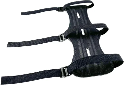 Vista 3 de Paquete de 2/5 protectores de brazo de tiro con arco de cuero protector de antebrazo ajustable