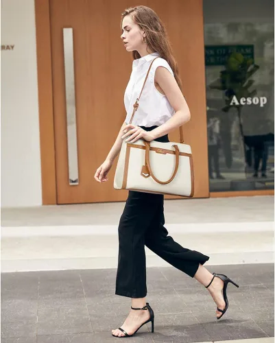 Vista 2 de CLUCI Satchel - Bolso de mano para mujer, bolso de hombro cruzado para mujer
