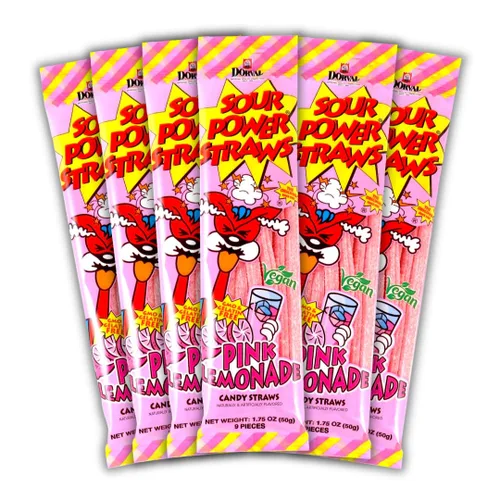 Vista 29 de Sour Power Premium Sorbetes de caramelo surtidos – Los caramelos de pajitas agrias originales desde 1985 – 50 g (Paquete de 6) – Vegano,