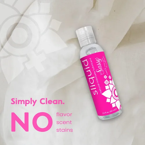 Vista 9 de Sliquid Sassy - Lubricante a base de agua, gel grueso y duradero, lubricante natural para mujeres/hombres/parejas, sin perfume, 2 onzas líquidas