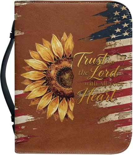 Vista 45 de Cubierta de la Biblia de diseño personalizado Funda de libro con cremallera de cuero PU Funda de transporte de Biblia multifunción Regalo