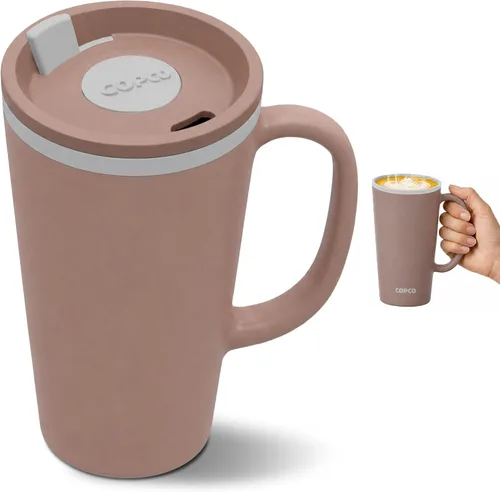 Vista 16 de Copco - Taza de café con cono de 16 onzas, mango y tapa resistente a Azul