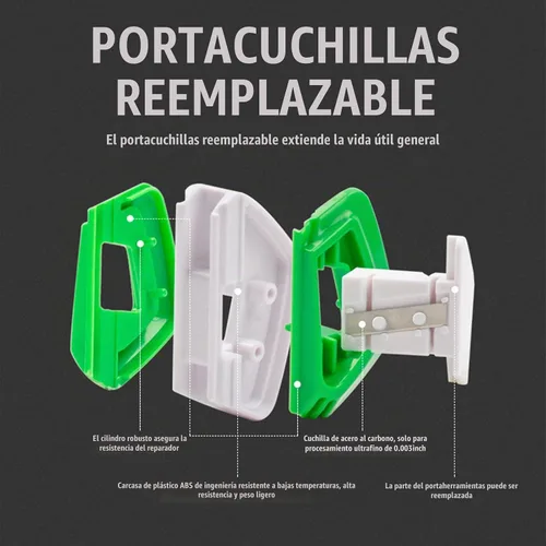 Vista 6 de 1 pieza herramienta de reparación de limpiaparabrisas automotriz, cortador de escobillas limpiaparabrisas ergonómico de ABS, herramienta