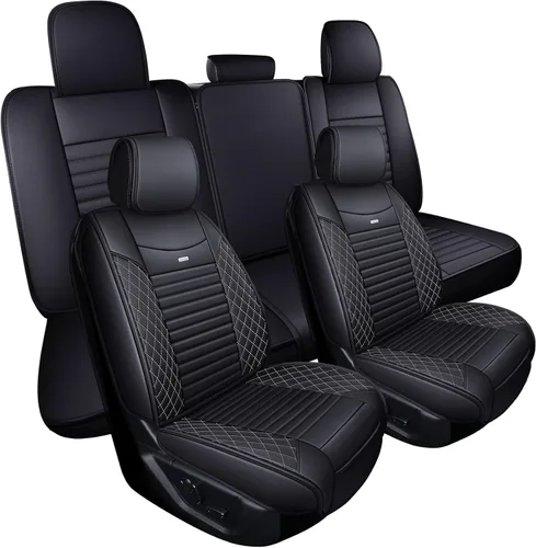 Vista 11 de Fundas de asiento de coche Aierxuan de piel, para asiento delantero, para camión