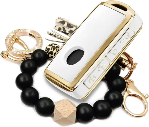 Vista 8 de Funda protectora para llave inteligente con pulsera de silicona y llavero para Mazda 3 Hatchback CX-5 CX-30 CX-10