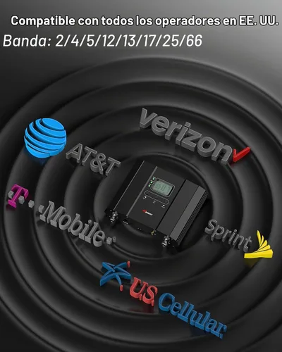 Vista 3 de Cubierta de refuerzo de teléfono celular de 6000 pies cuadrados, señal Boost 5G 4G LTE para todos los operadores de EE. UU., amplificador de señal