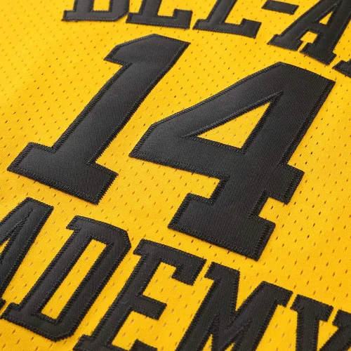Vista 5 de Generies 14 The Fresh Prince of Bel Air Academy - Camiseta de baloncesto para hombre color negro Amarillo