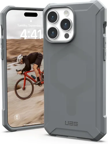 Vista 10 de URBAN ARMOR GEAR UAG - Funda compatible con iPhone 15 Pro Max de 6.7 pulgadas, Essential Armor Olive Drab con imán integrado compatible con carga