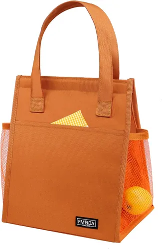 Vista 16 de Bolsa de Almuerzo Aislada para Mujeres, Bolsas de Almuerzo Pequeñas de 6.75L con Múltiples Bolsillos, Bolsa Térmica Reutilizable para Trabajo