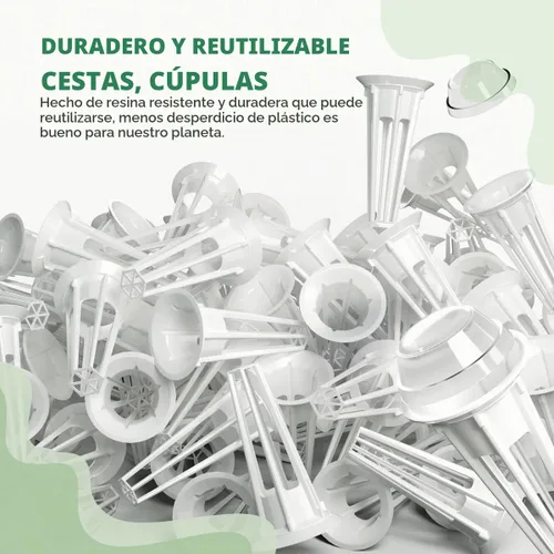 Vista 4 de LetPot 172 piezas Kit de germinación de semillas, esponjas de cultivo hidropónico, kit de germinación para hidropónico con 60 esponjas, 2