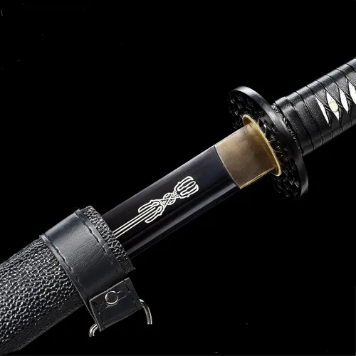 Vista 4 de Espada samurái Espadas katanas tradicionales forjadas a mano auténticos samuráis japoneses Colección Katanas de acero de alto carbono Sharp Full