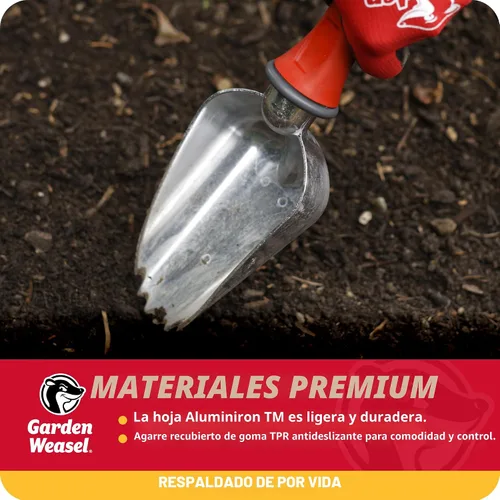 Vista 4 de Garden Weasel Pala para Macetas - Tamaño Grande Cavar y Transportar Herramientas de Excavación Manual para Plantar y Jardinería, Pala de Tierra