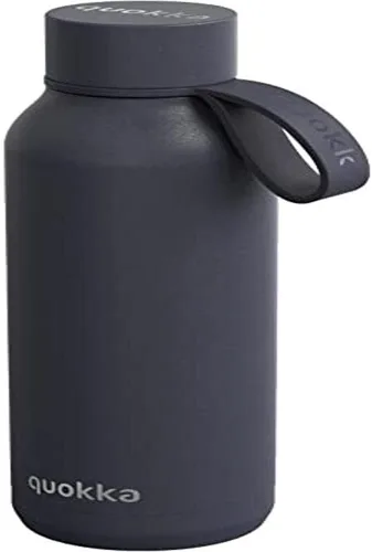 Vista 6 de Quokka BOTELLA TERMO ACERO INOXIDABLE SÓLIDO CON COLGADOR ÁMBAR 510 ML