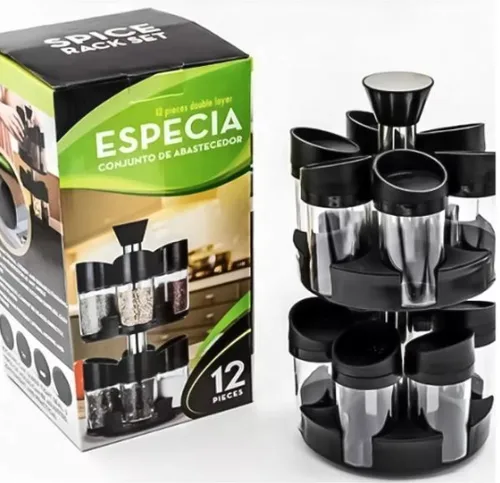 Especiero giratorio 2 Niveles Set 12 de Variedades L&G