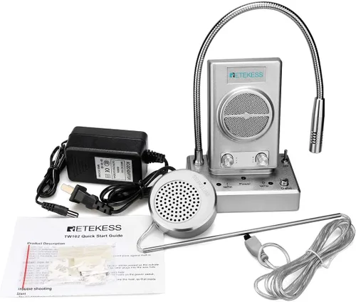 Vista 9 de Retekess TW102 Intercomunicador de ventana, sistema de intercomunicación, micrófono de 8 M, micrófono inalámbrico de conexión, altavoz para escuela