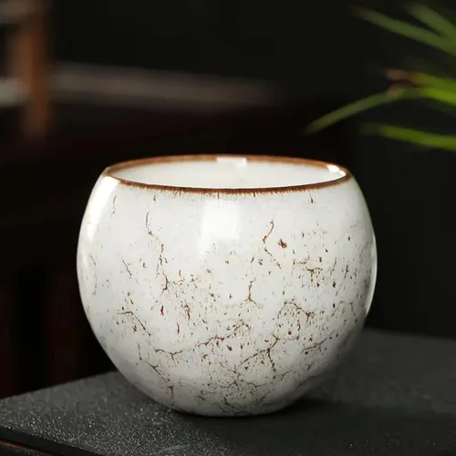 Vista 5 de MQjzsh - Tazones de té chinos japoneses hechos a mano, juego de tazas de té, 4 unidades, 3.7 onzas líquidas para oficina, hogar, regalos