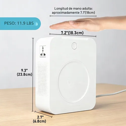 Vista 3 de uyoyous - Convertidor de voltaje de 2000 W, 110 V a 220 V, 120 V a 240 V