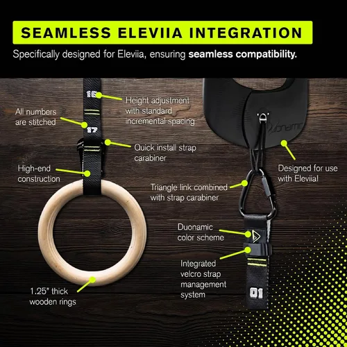 Vista 7 de Duonamic Eleviia: Portable Doorway Pull-Up Bar – Lightweight, Travel-Ready, 250 lb Capacity