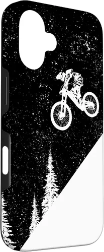 Vista 3 de Funda para bicicleta de montaña para iPhone 16, descenso, BTT, vintage, para ciclismo de montaña