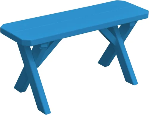 Vista 91 de Furniture Barn USA Pine - Banco cruzado de 2 pies, color negro