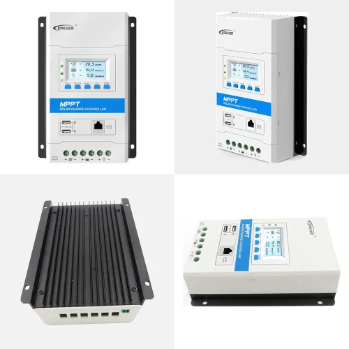 Vista 5 de EPEVER 30A MPPT Controlador de carga solar 12V/24V Trabajo automático Max PV 100V Diseño modular Paneles solares MPPT Regulador con pantalla LED