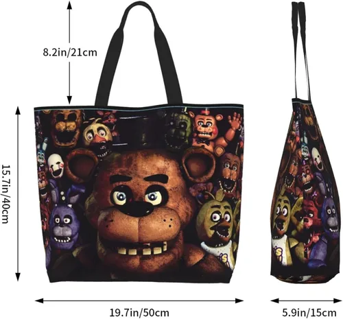 Vista 6 de BELSAV Bolsa de mano con estampado para mujer, reutilizable, plegable, bolsa de compras, bolsa de playa, bolsa de hombro, bolsa de viaje