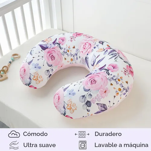Vista 7 de Funda de almohada de lactancia, 1 unidad, funda de almohada de lactancia extraíble Minky para almohadas de lactancia materna, funda reversible