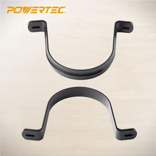 Vista 4 de POWERTEC 70343-P2 - Perchas para manguera de recolección de polvo de 4 pulgadas, tuberías y accesorios de recolección de polvo con tornillos