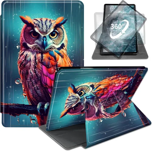 Vista 11 de Funda para iPad de 10.2 / iPad de 9ª generación 2021/iPad de 8ª generación 2020/iPad de 7ª generación 2019, rotación de 360 grados + encendido