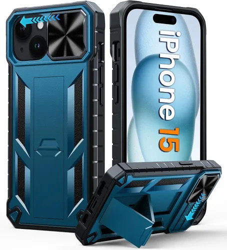 Vista 47 de FNTCASE for iPhone 11-Pro Phone Case: Military Grade Drop Proof Mobile Cover with Kickstand & Slide Rugged Shockproof Bumper Heavy Duty Protector