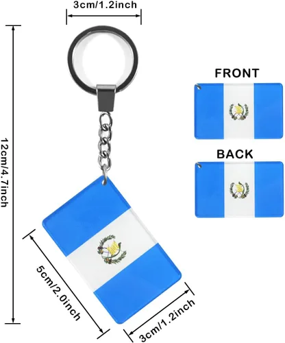 Vista 2 de Llavero con la bandera de Guatemala (2 unidades), Guatemala