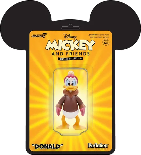Vista 9 de Super7 Disney Vintage Collection Donald Duck - Figura de reacción de 3.75 pulgadas