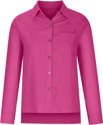 Vista 172 de SMIDOW Camisa de algodón y lino con botones para mujer